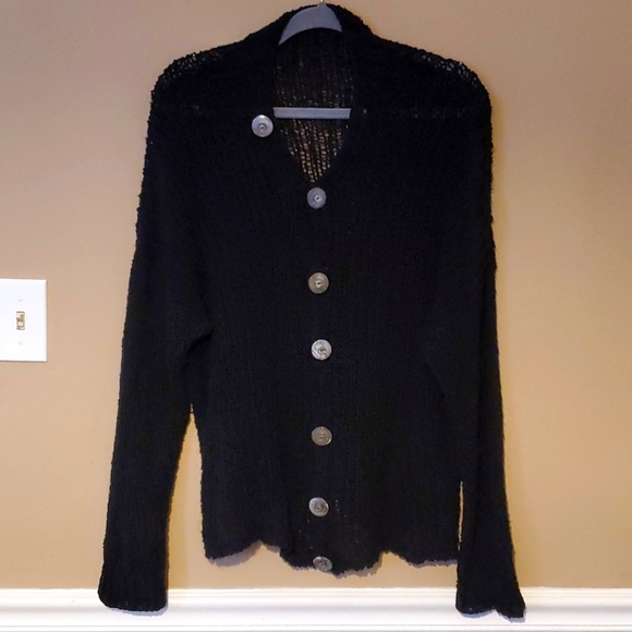 Amy Brill Black Sweater Cardigan Size OSFM - Picture 1 of 5